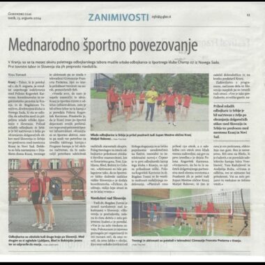 Letnji sportski kamp Kranj-Slovenija 2024